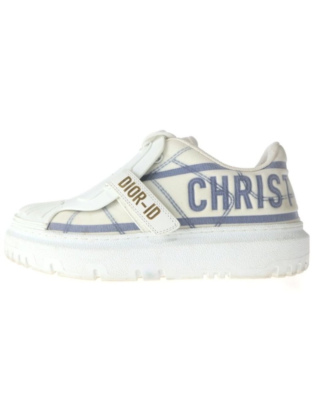 Dior Id Rubber Panel Low Cut Sneakers White 351 - Picture 1 of 6